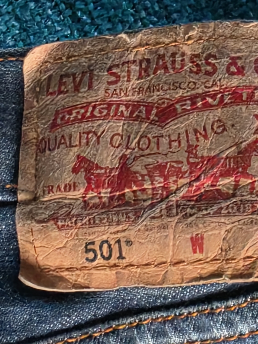 Levi's 501 36x32 Men’s Jeans - Blue Denim